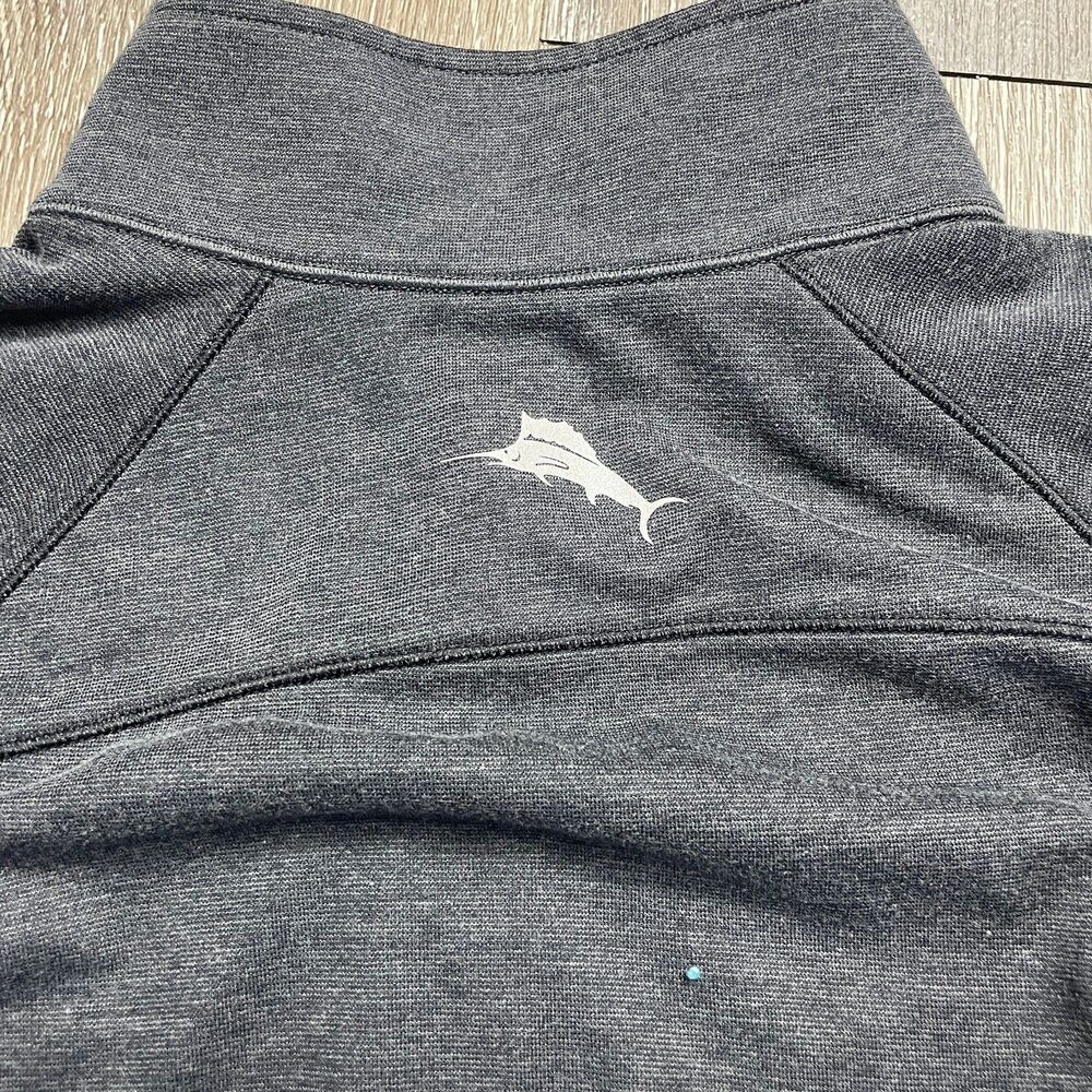 Tommy Bahama Miami Dolphins Sweatshirt Mens Medium Gray 1/4 Zip Pullover - Picture 5 of 5